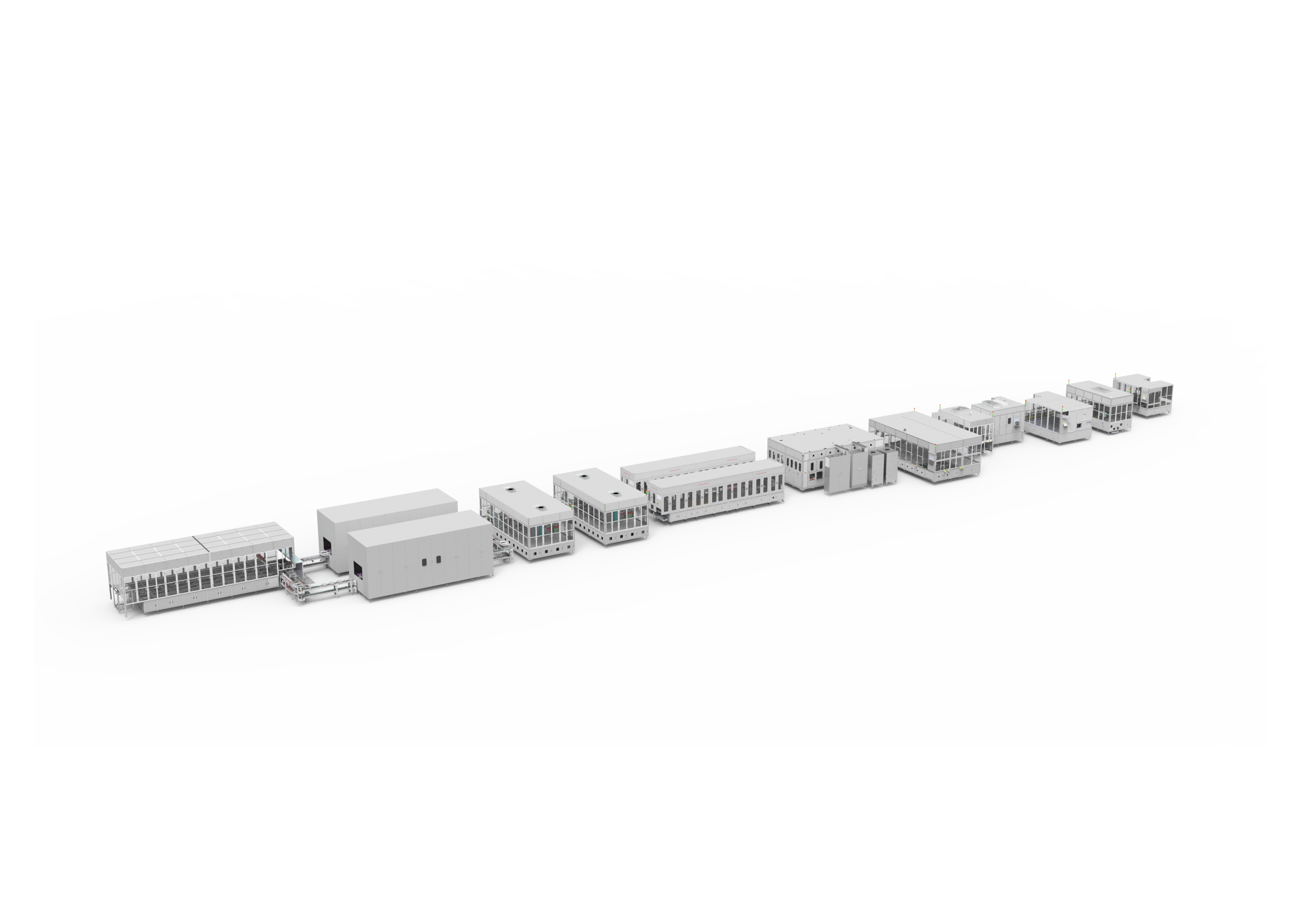 全自動(dòng)方形電池電芯裝配線